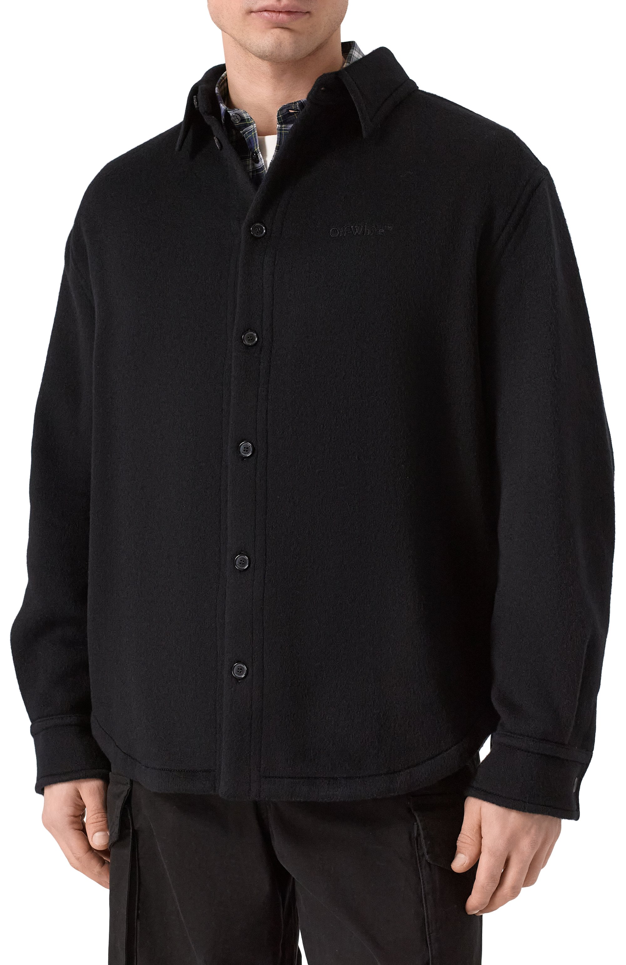 Кашемировая куртка-рубашка OFF-WHITE, арт. 0MES01CF25FAB001, фото 3