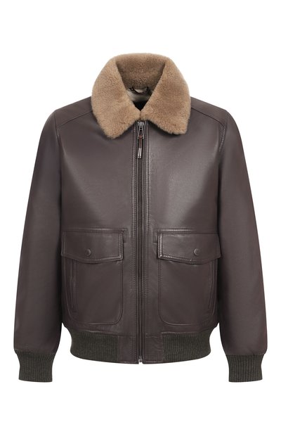 Мужской кожаный бомбер WINDSOR, арт. ARTUR0-L/1300145