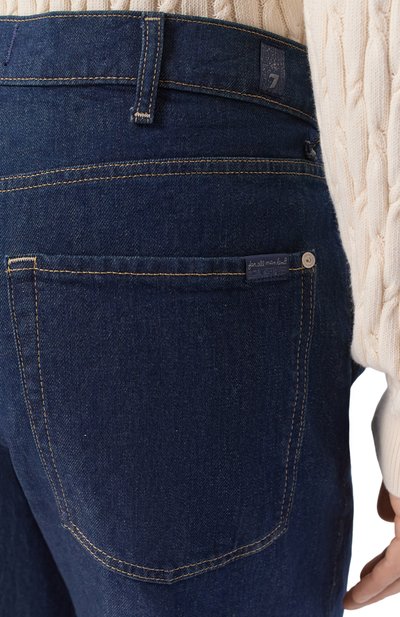 Джинсы easy straight 7 FOR ALL MANKIND темно-синего цвета по цене 29950 руб., арт. 7T5H0K85-3LX, фото 5 Джинсы easy straight 7 FOR ALL MANKIND, арт. 7T5H0K85-3LX, фото 5