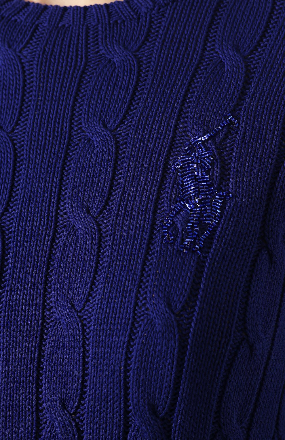 Хлопковый пуловер POLO RALPH LAUREN синего цвета по цене 23100 руб., арт. 211780365, фото 5 Хлопковый пуловер POLO RALPH LAUREN, арт. 211780365, фото 5