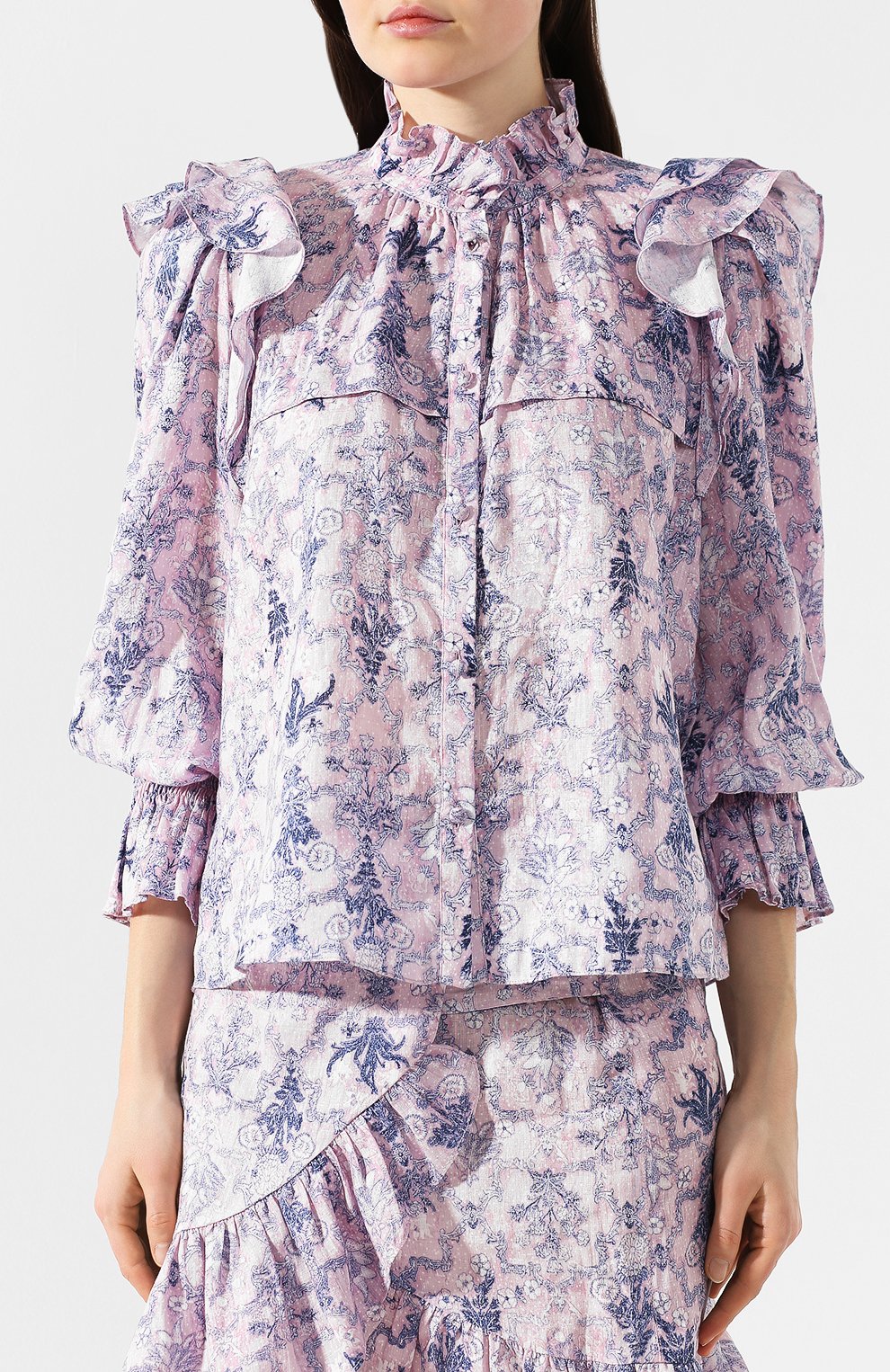 Льняная блузка ISABEL MARANT ETOILE, арт. HT1294-19P025E/TEDY, фото 3