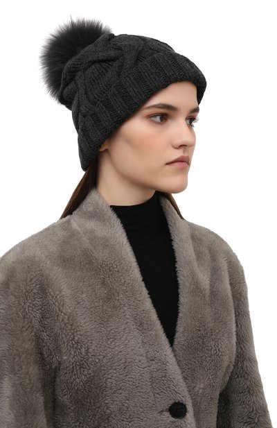 Кашемировая шапка courchevel LORO PIANA, арт. FAI3621, фото 2