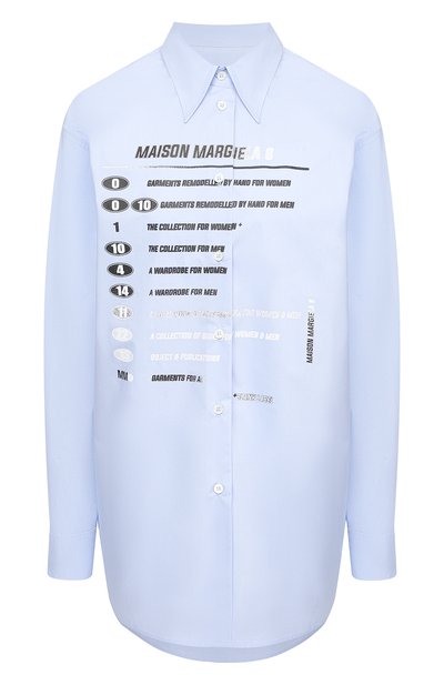 Женская хлопковая рубашка MM6, арт. S52DL0149/S47294