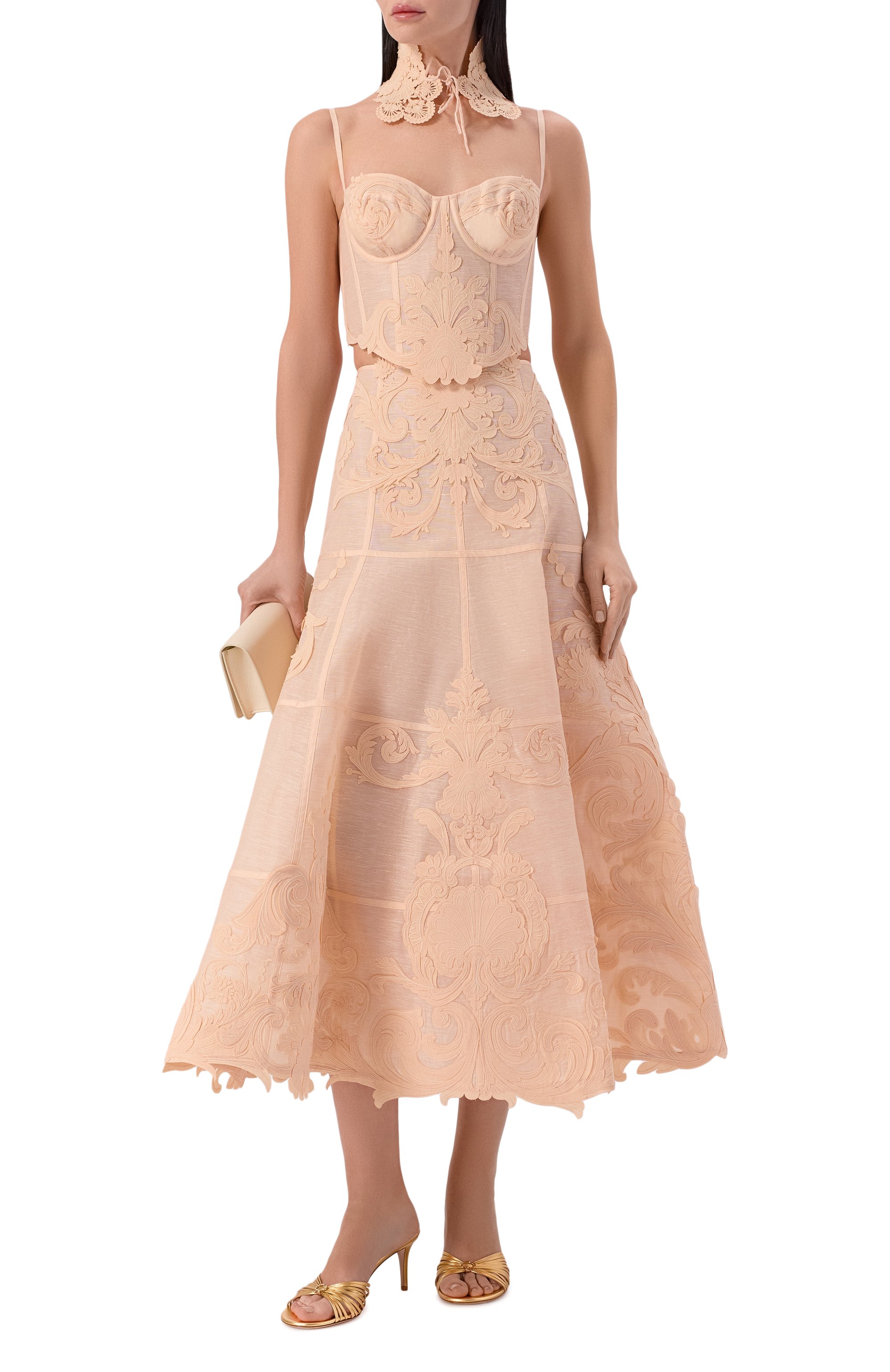 Топ-корсет изо льна и шелка ZIMMERMANN, арт. 6352TC261, фото 2