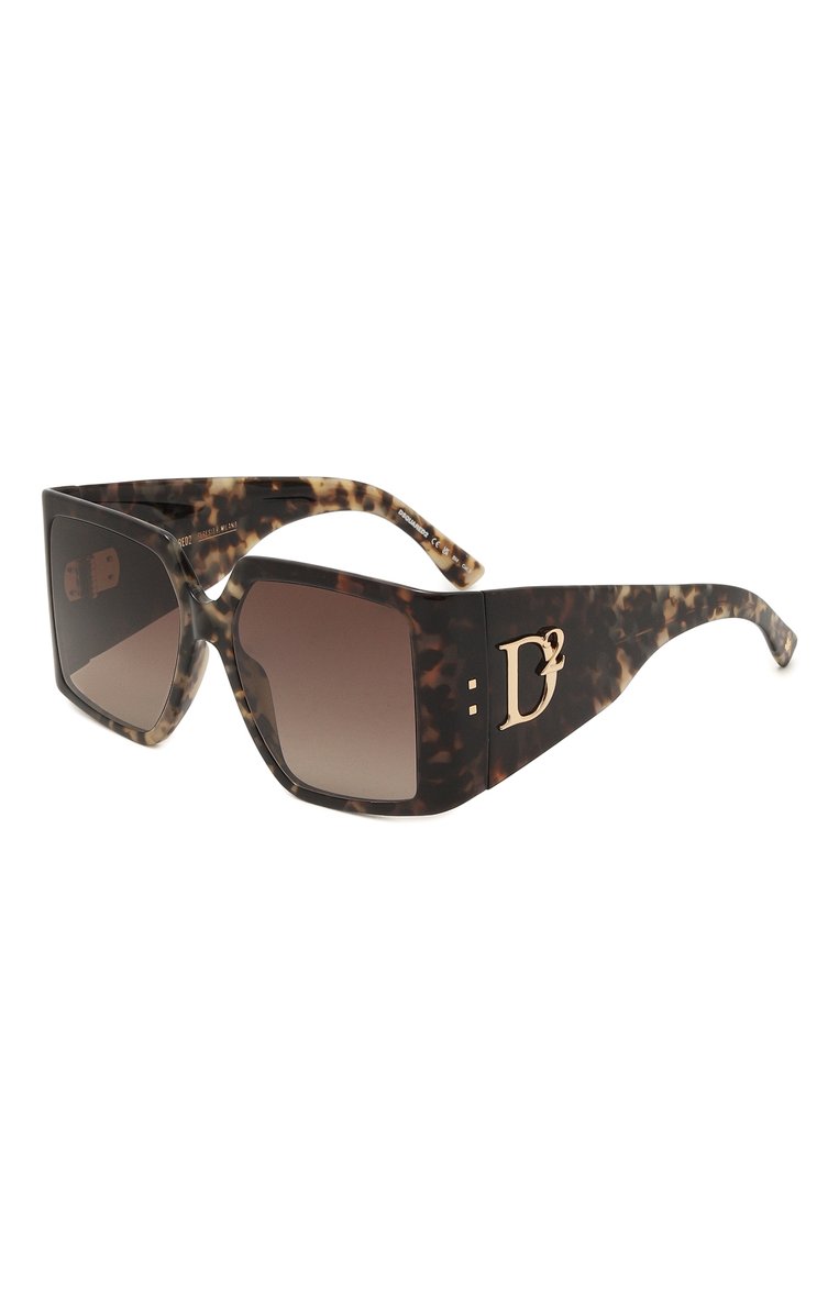 Женские солнцезащитные очки DSQUARED2 коричневого цвета, арт. D20096 ACI | Фото 1 (Региональные ограничения белый список (Axapta Mercury): Не проставлено; Нос: Не проставлено; Тип очков: С/з; Материал: Пластик; Оптика Гендер: оптика-женское; Очки форма: Квадратные)