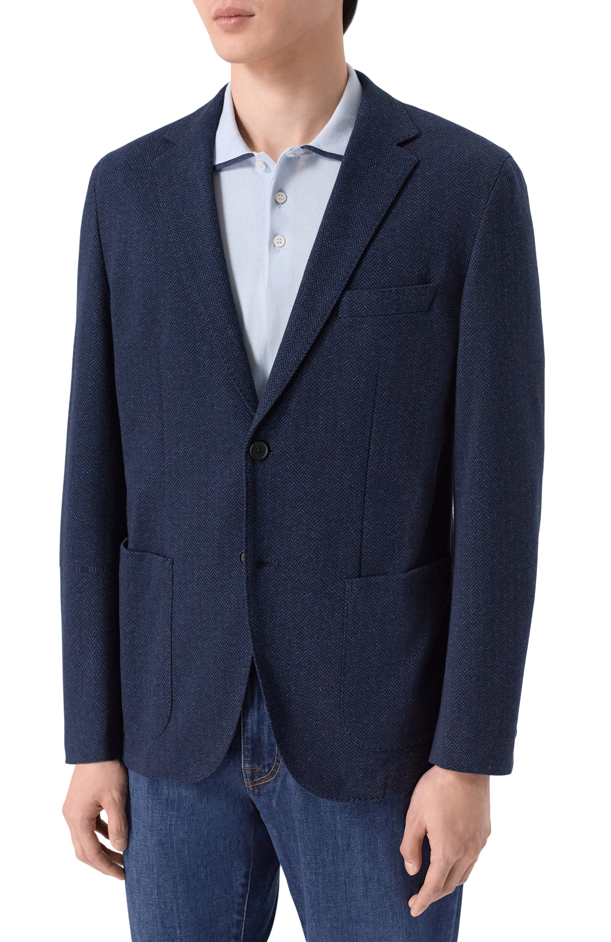 Хлопковый пиджак BOSS, арт. 50557389, фото 4