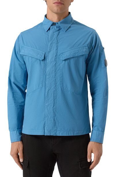 Хлопковая куртка-рубашка C.P. COMPANY, арт. 19CM0S073A110143G, фото 3