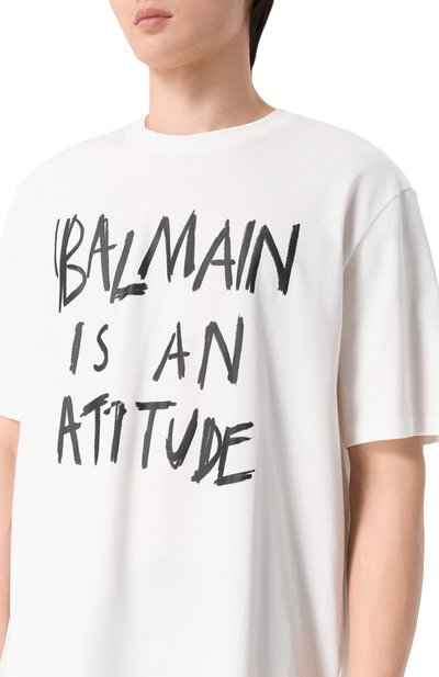 Хлопковая футболка BALMAIN, арт. GH1EG225/GF40, фото 5
