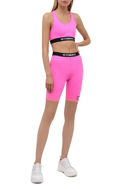 Шорты VETEMENTS, арт. WA52TR210P 1332/H0T PINK/BLACK, фото 2