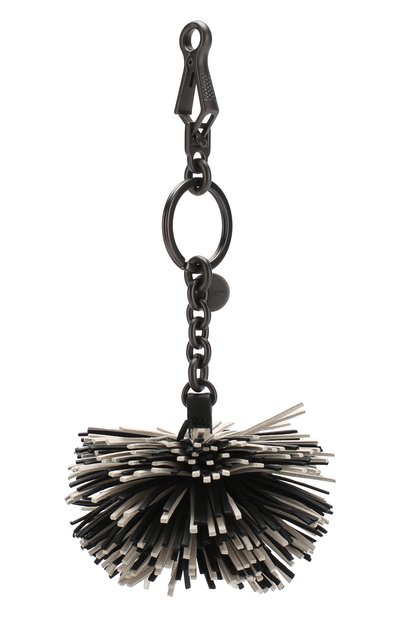 Брелок для ключей с кожаной подвеской BOTTEGA VENETA черно-белого цвета по цене 41650 руб., арт. 531971/VBL00, фото 2 Брелок для ключей с кожаной подвеской BOTTEGA VENETA, арт. 531971/VBL00, фото 2