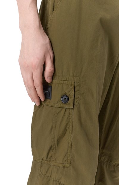 Хлопковые брюки-карго DOLCE & GABBANA хаки цвета по цене 78750 руб., арт. GP0H9T/G8LD9, фото 5 Хлопковые брюки-карго DOLCE & GABBANA, арт. GP0H9T/G8LD9, фото 5