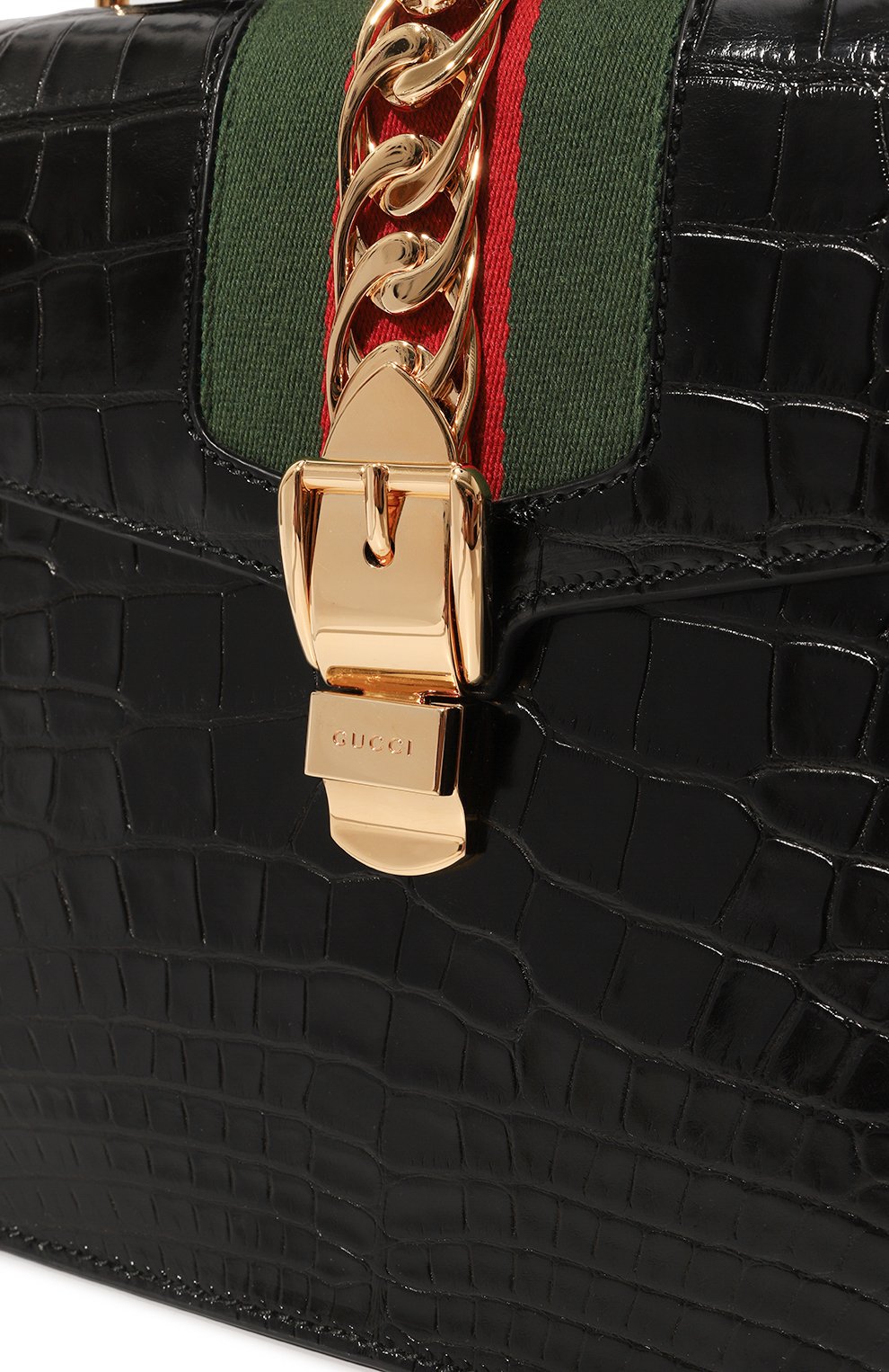 Сумка sylvie GUCCI черного цвета по цене 2721600 руб., арт. 431665 EV4CG, фото 3 Сумка sylvie GUCCI, арт. 431665 EV4CG, фото 3