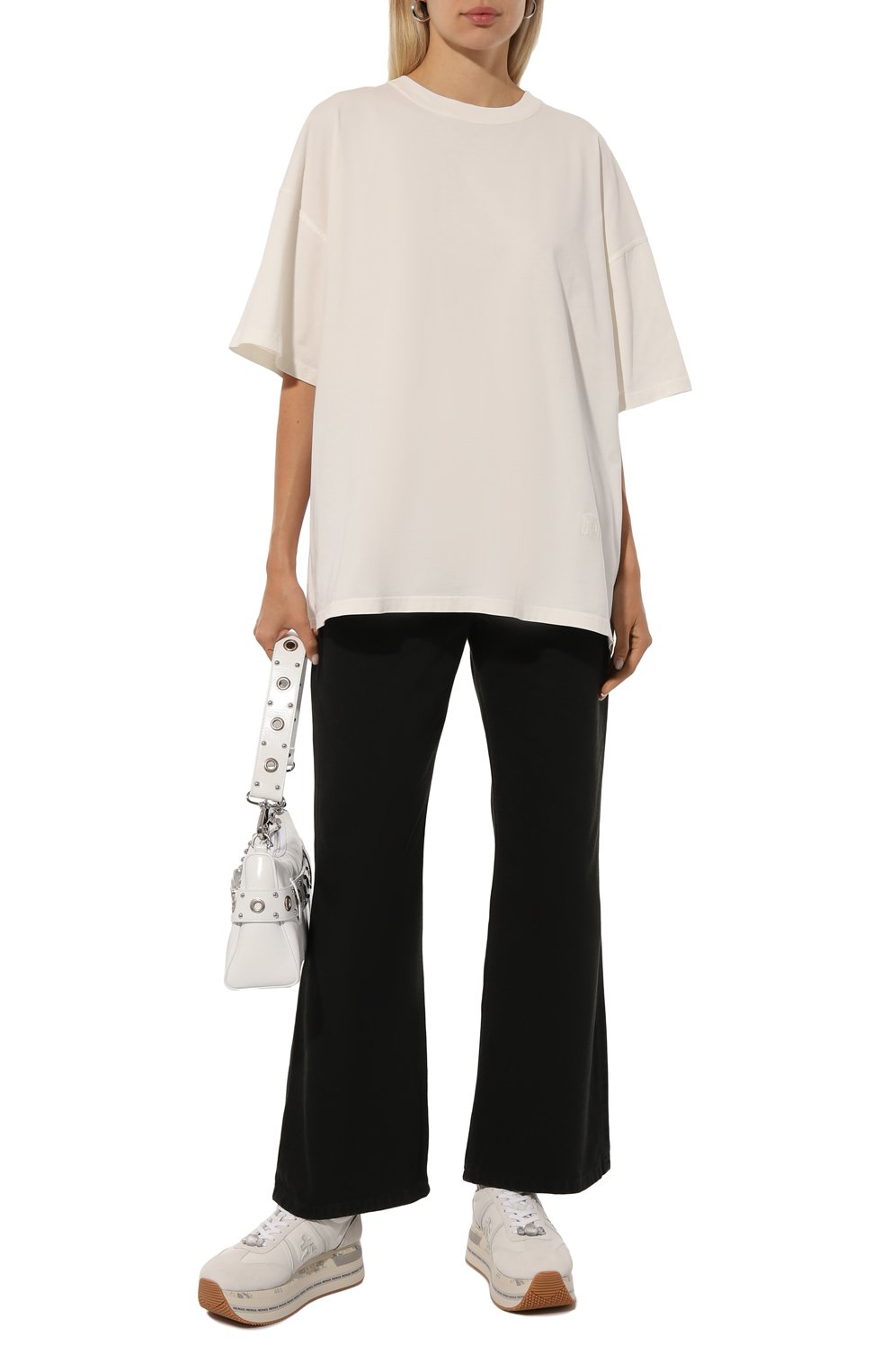 Хлопковая футболка NANUSHKA, арт. NU24CRSH00400, фото 2