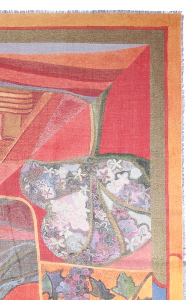 Шаль арарат из кашемира и шерсти GOURJI, арт. 91121255/514121117, фото 4