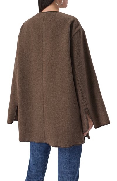 Шерстяное полупальто TOTEME, арт. 251-WR04262-FB0039, фото 4