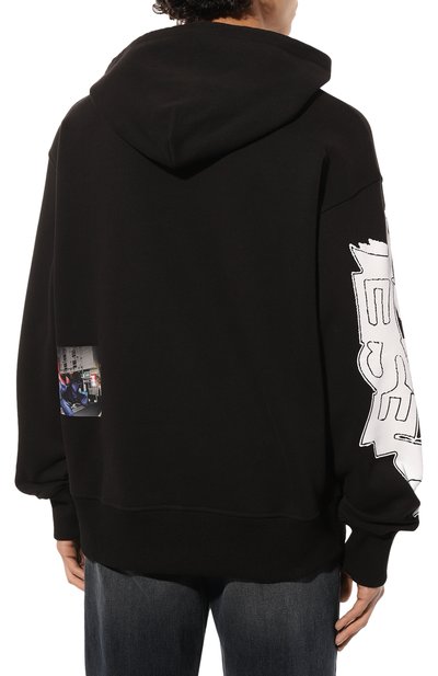 Хлопковое худи DIESEL, арт. A03592/0IEAX, фото 4