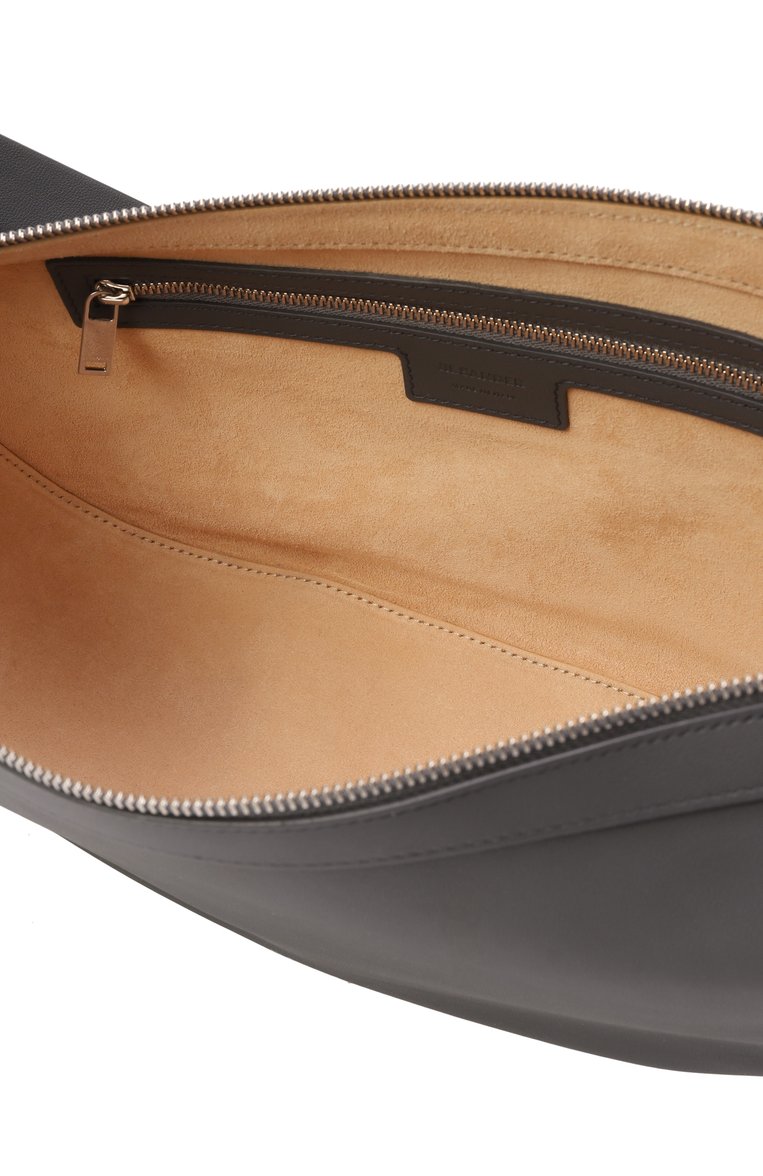 Женская сумка knot JIL SANDER темно-серого цвета, арт. J07WG0094-P7186 | Фото 5 (Материал: Натуральная кожа; Размер: large)