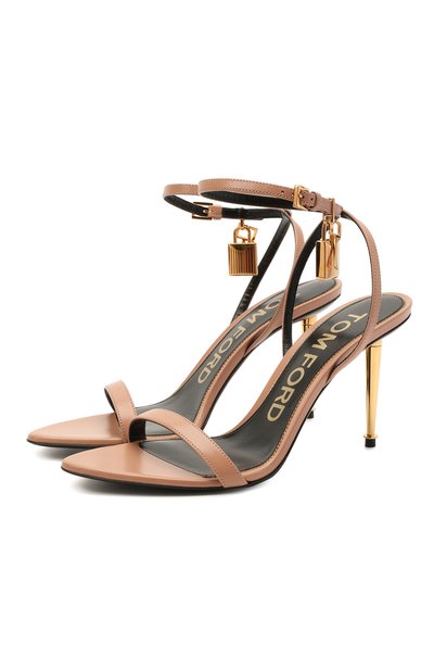 Кожаные босоножки padlock TOM FORD, арт. W2748T-LKD002, фото 1