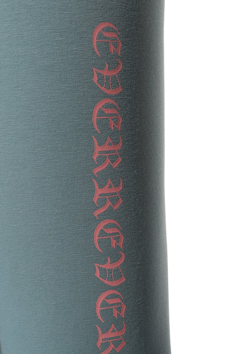Женские хлопковые легинсы EVERREVER голубого цвета, арт. RE-LG-SMB-02 | Фото 5 (Длина (брюки, джинсы): Стандартные; Женское Кросс-КТ: Леггинсы-одежда; Стили: Спорт-шик; Материал внешний: Хлопок)
