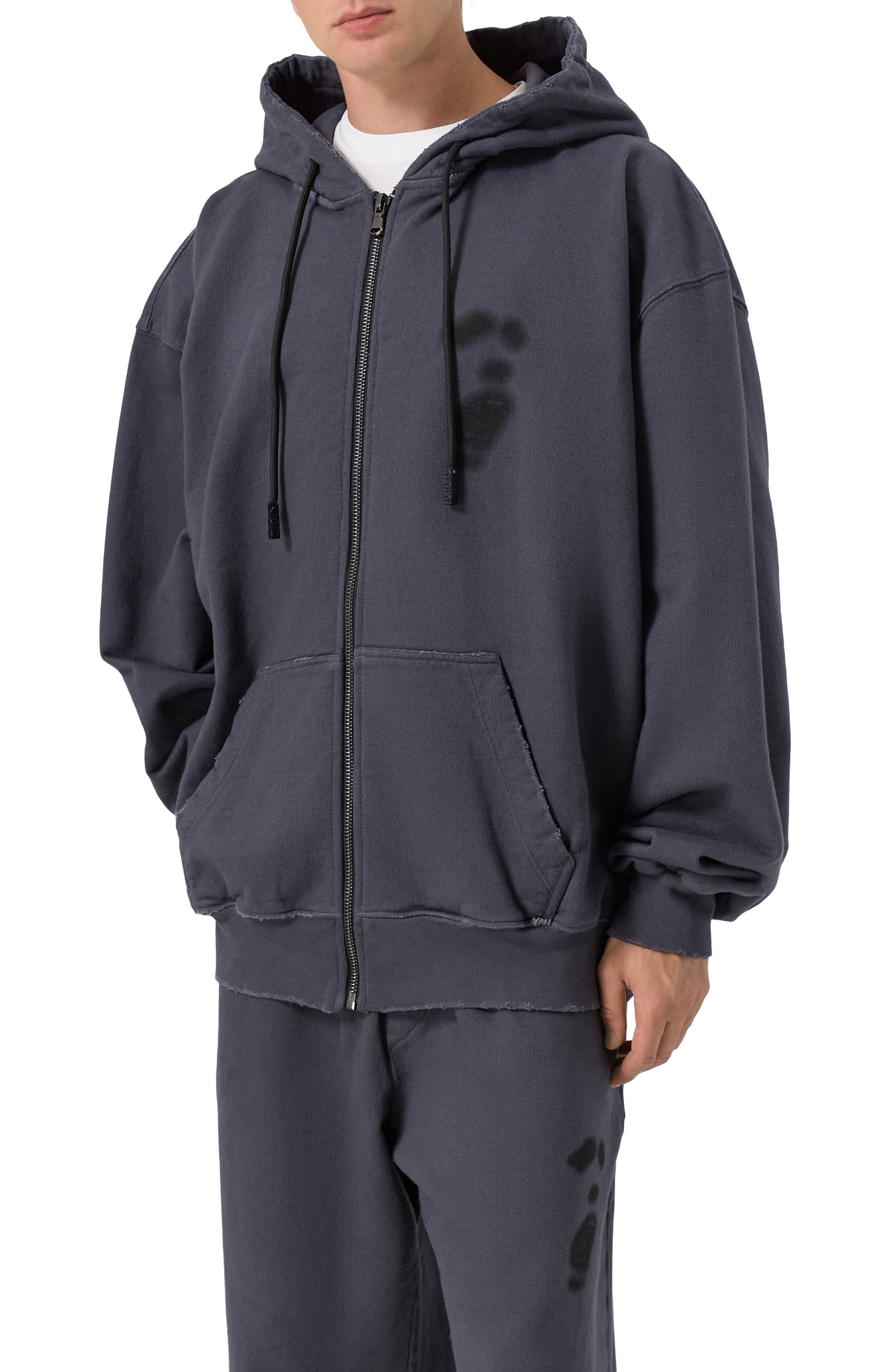 Хлопковая толстовка AN OTHER DATE темно-серого цвета по цене 34750 руб., арт. F50DMAZH086, фото 3 Хлопковая толстовка AN OTHER DATE, арт. F50DMAZH086, фото 3