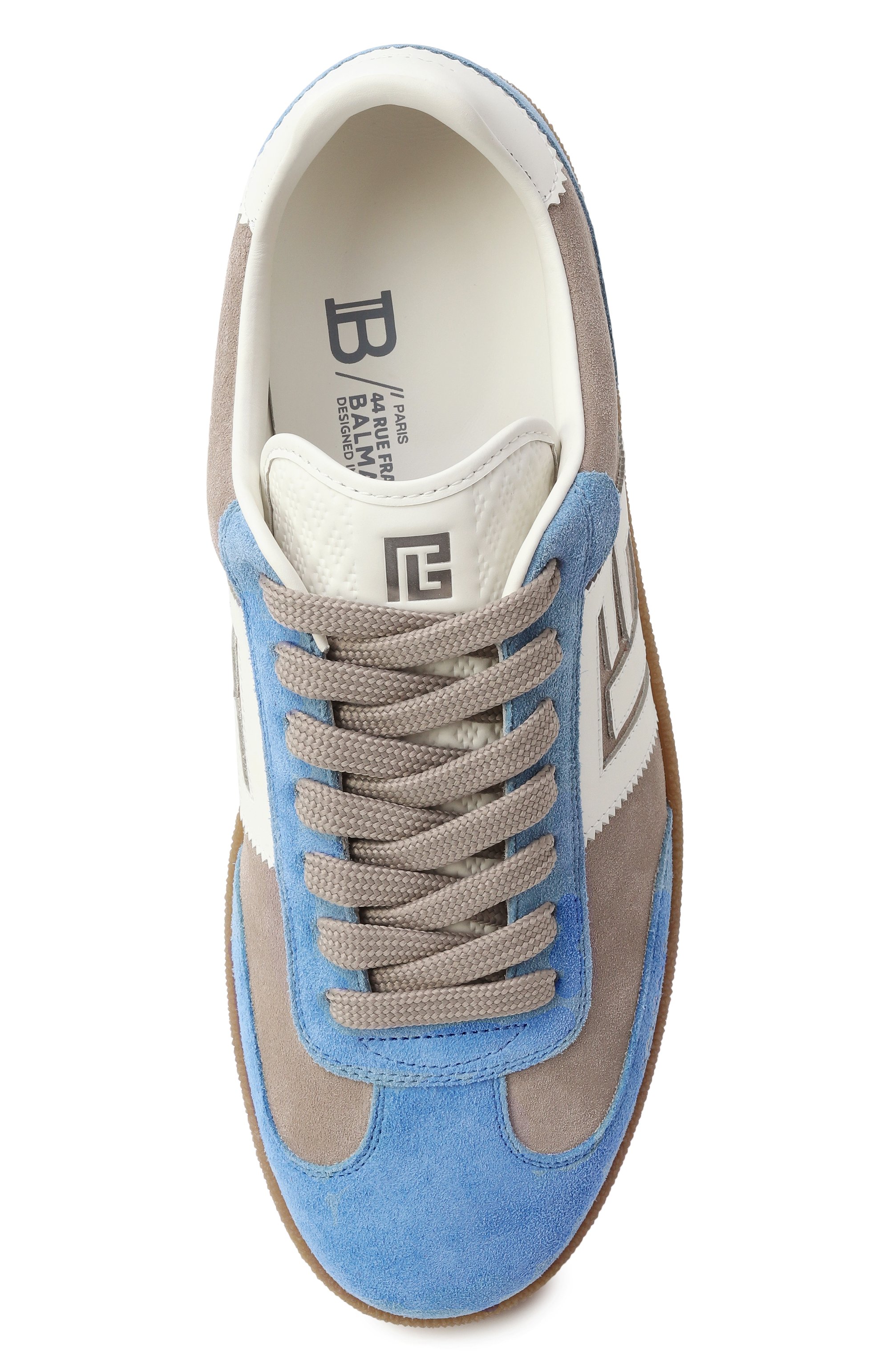 Замшевые кеды swan BALMAIN, арт. EM1VI360/LVGB, фото 6