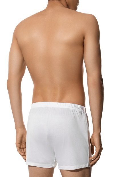 Хлопковые боксеры HANRO белого цвета по цене 10190 руб., арт. 073505, фото 3 Хлопковые боксеры HANRO, арт. 073505, фото 3