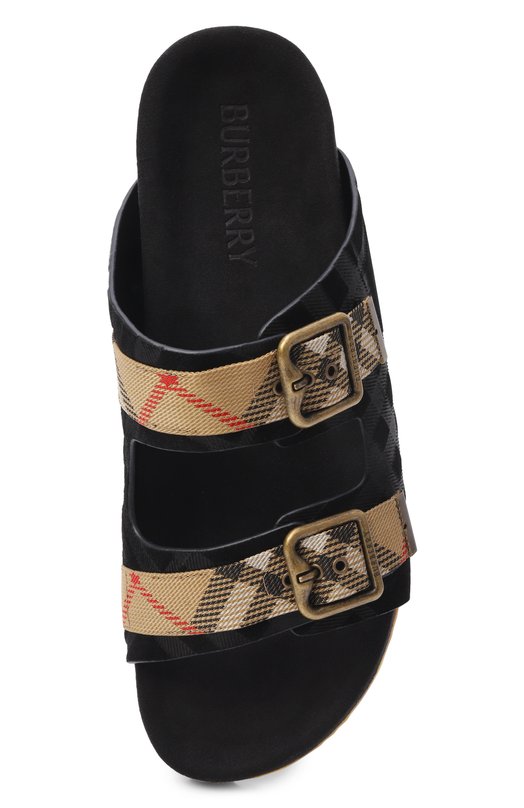 Комбинированные шлепанцы Urchin Burberry 8118890 Чёрный  8118890 Фото 5