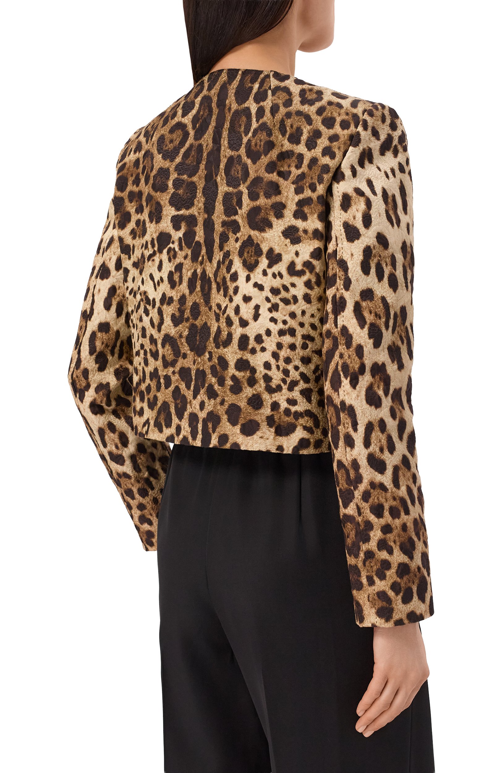 Жакет из хлопка и шелка DOLCE & GABBANA, арт. F27HKZ/FSTB3, фото 4