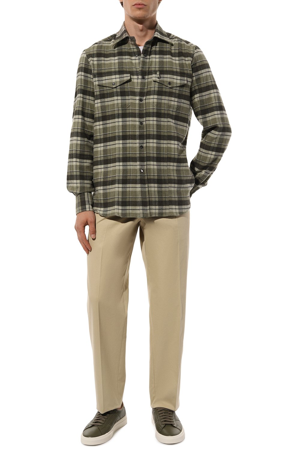 Кожаные кеды gloria SANTONI, арт. MBGG21967PNNKDRX, фото 2