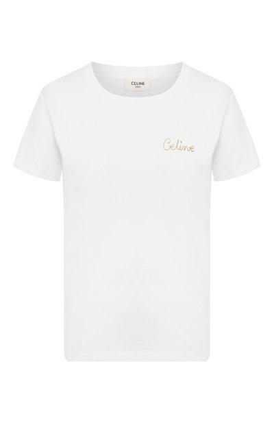 Женская хлопковая футболка CELINE, арт. 2X351501F