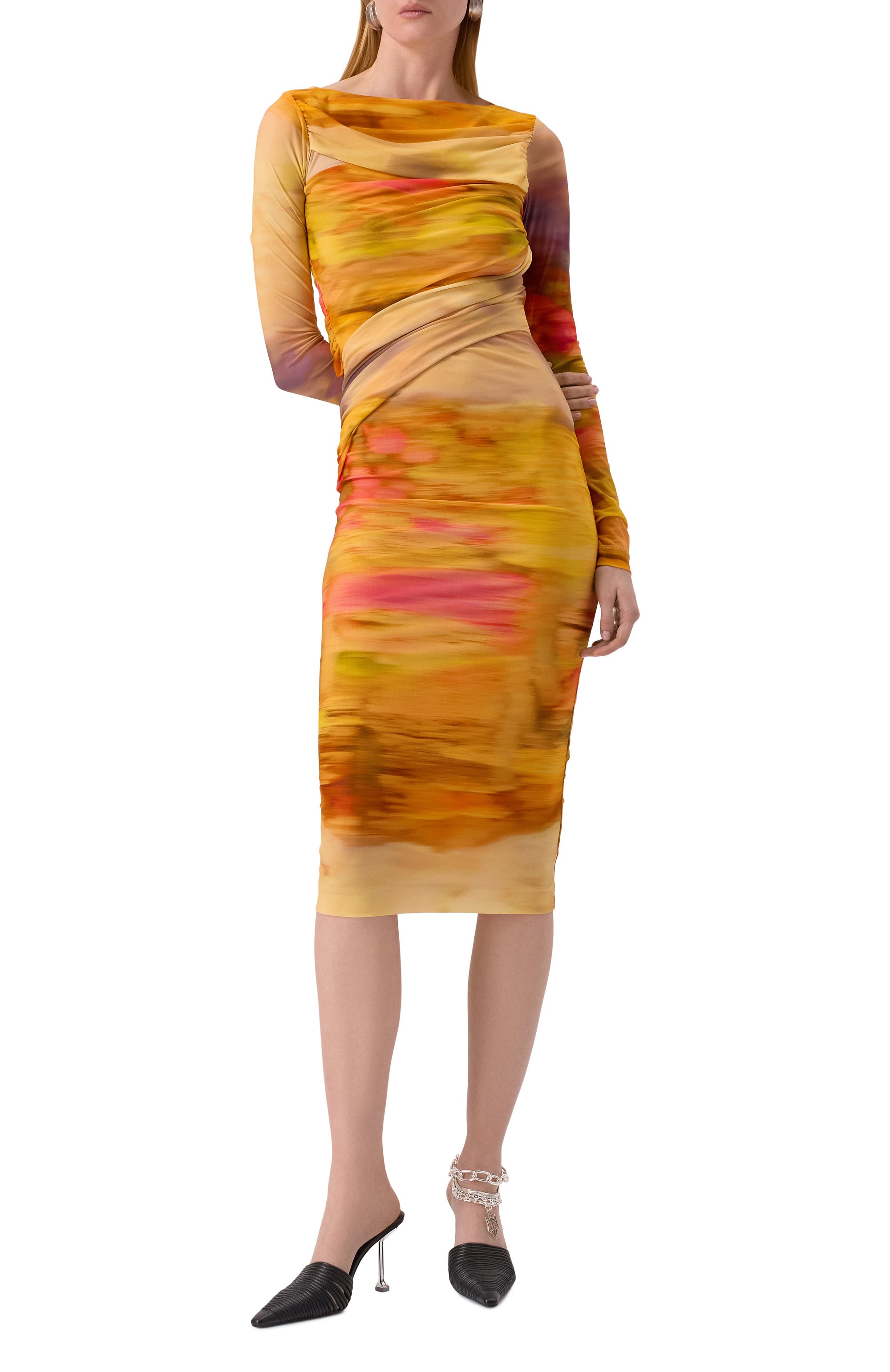 Кожаные мюли chromed NAKED WOLFE, арт. CHR0MED/LEATHER, фото 2