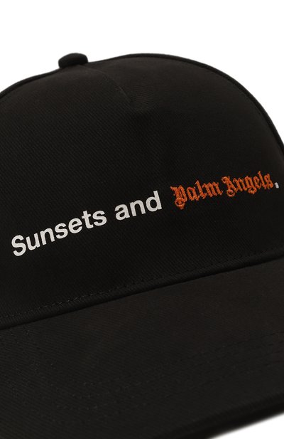 Хлопковая бейсболка PALM ANGELS, арт. PMLB094F23FAB0021025, фото 4