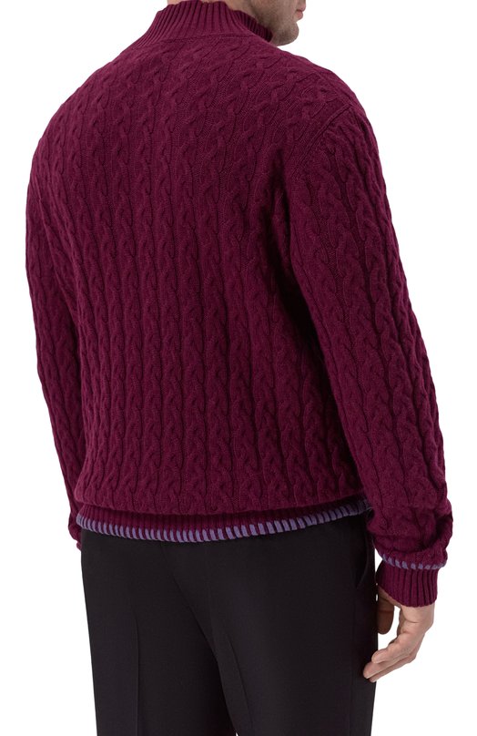Кашемировый свитер Kiton UMK074803 Бордовый  UMK074803 Фото 4