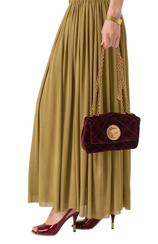 Сумка Chloé Heritage small Chloé CH25AS585P90 Бордовый  CH25AS585P90 Фото 2