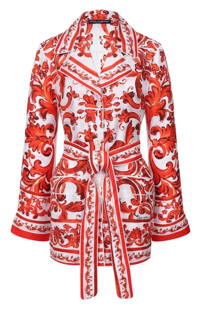 Женская шелковая рубашка DOLCE & GABBANA, арт. F5Q03T/GDDRE