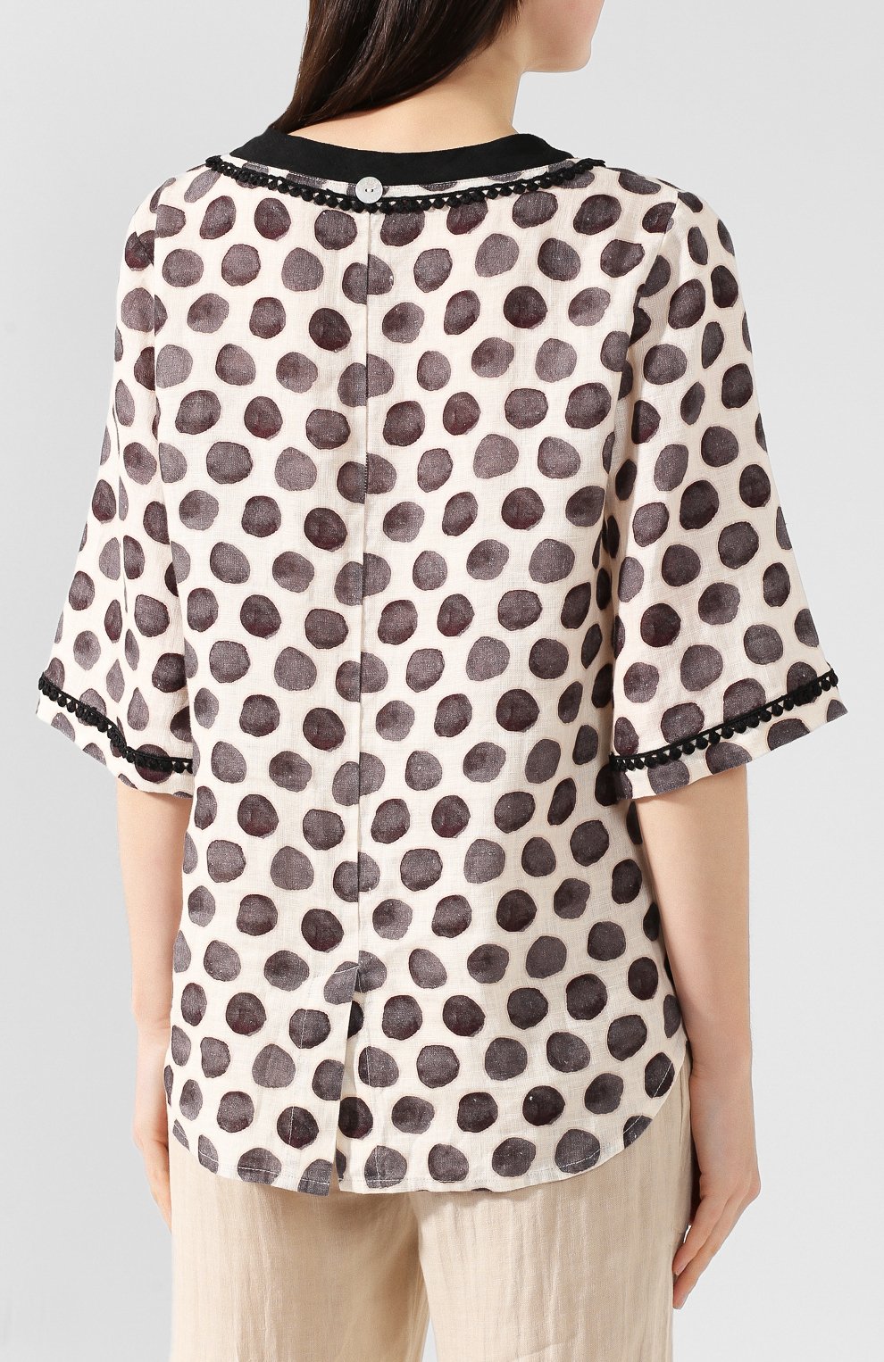 Льняной топ LA FABBRICA DEL LINO, арт. 90506, фото 4