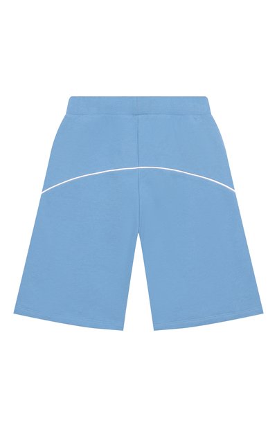 Хлопковые шорты BALMAIN голубого цвета по цене 24050 руб., арт. BY6Q19, фото 2 Хлопковые шорты BALMAIN, арт. BY6Q19, фото 2