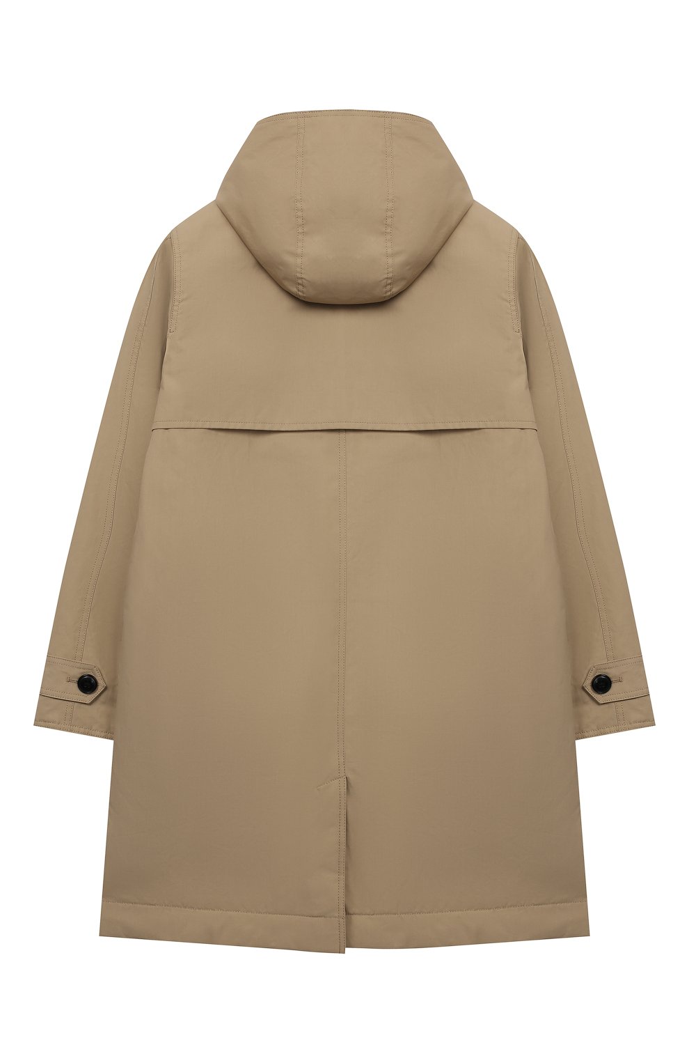 Хлопковый плащ с капюшоном BURBERRY, арт. 8004458, фото 2