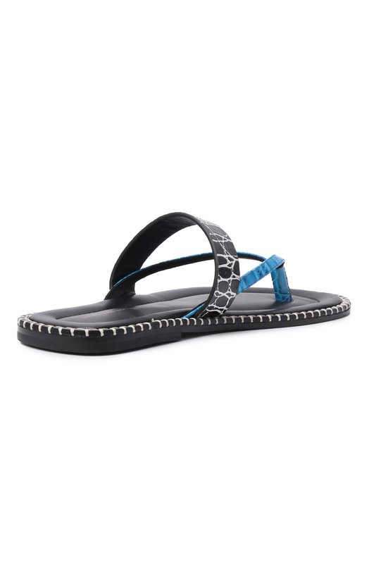 Кожаные шлепанцы Dries Van Noten 011774/0597 Чёрный  011774/0597 Фото 5