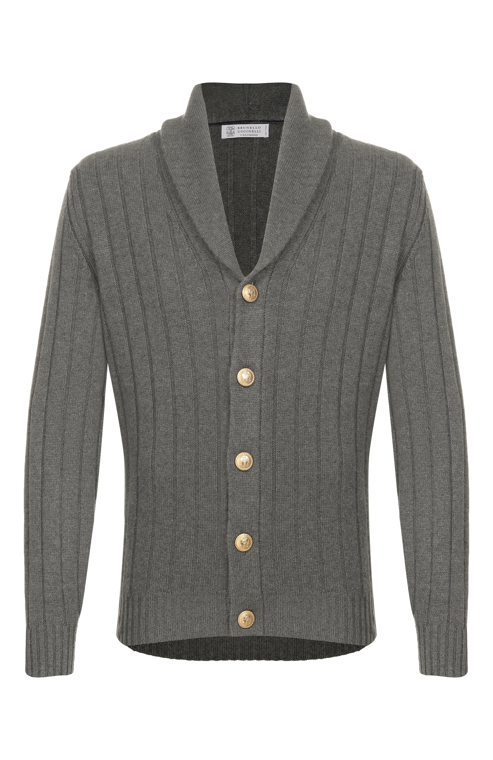 Кашемировый кардиган BRUNELLO CUCINELLI хаки цвета по цене 451000 руб., арт. M22506016, фото 1 Кашемировый кардиган BRUNELLO CUCINELLI, арт. M22506016, фото 1