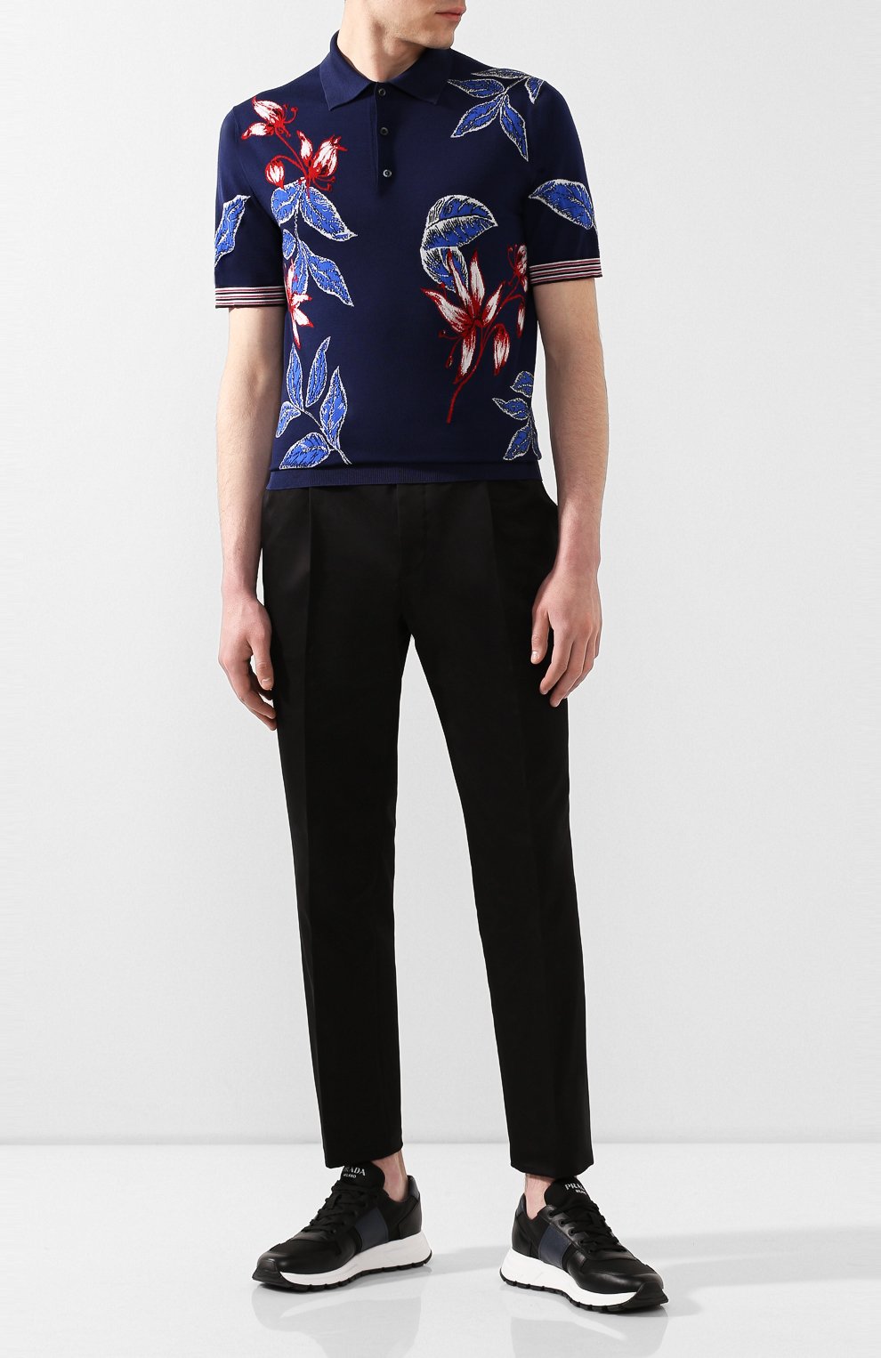 Комбинированные кроссовки PRADA, арт. 4E3463-3L1K-F0G52-G000, фото 2