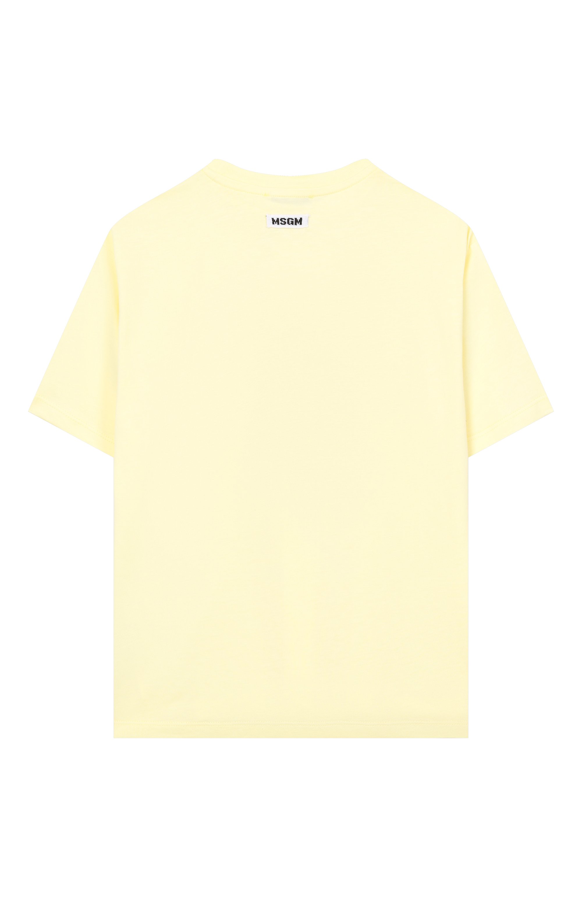 Хлопковая футболка MSGM KIDS, арт. S6MSJGTH015, фото 2
