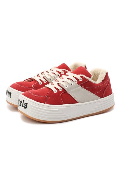 Замшевые кеды PALM ANGELS, арт. PMIA051F20LEA0012501, фото 1