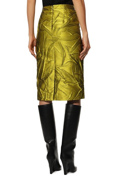 Юбка DRIES VAN NOTEN желтого цвета по цене 48100 руб., арт. 222-010829-5156, фото 4 Юбка DRIES VAN NOTEN, арт. 222-010829-5156, фото 4