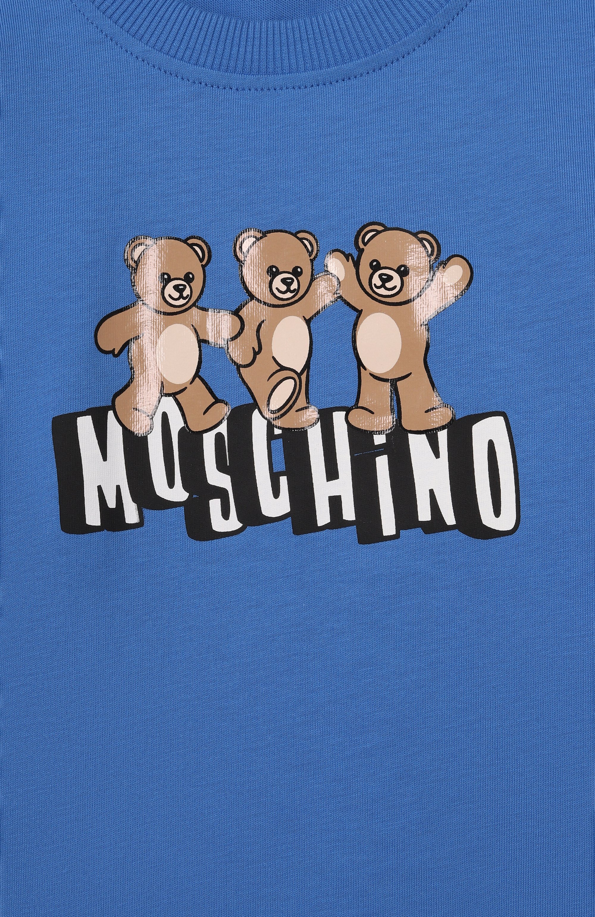 Хлопковая футболка MOSCHINO, арт. HUM05P/LAA23, фото 3