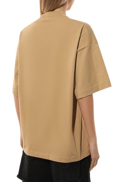 Хлопковая футболка PALM ANGELS, арт. PWAA017F24JER005, фото 4