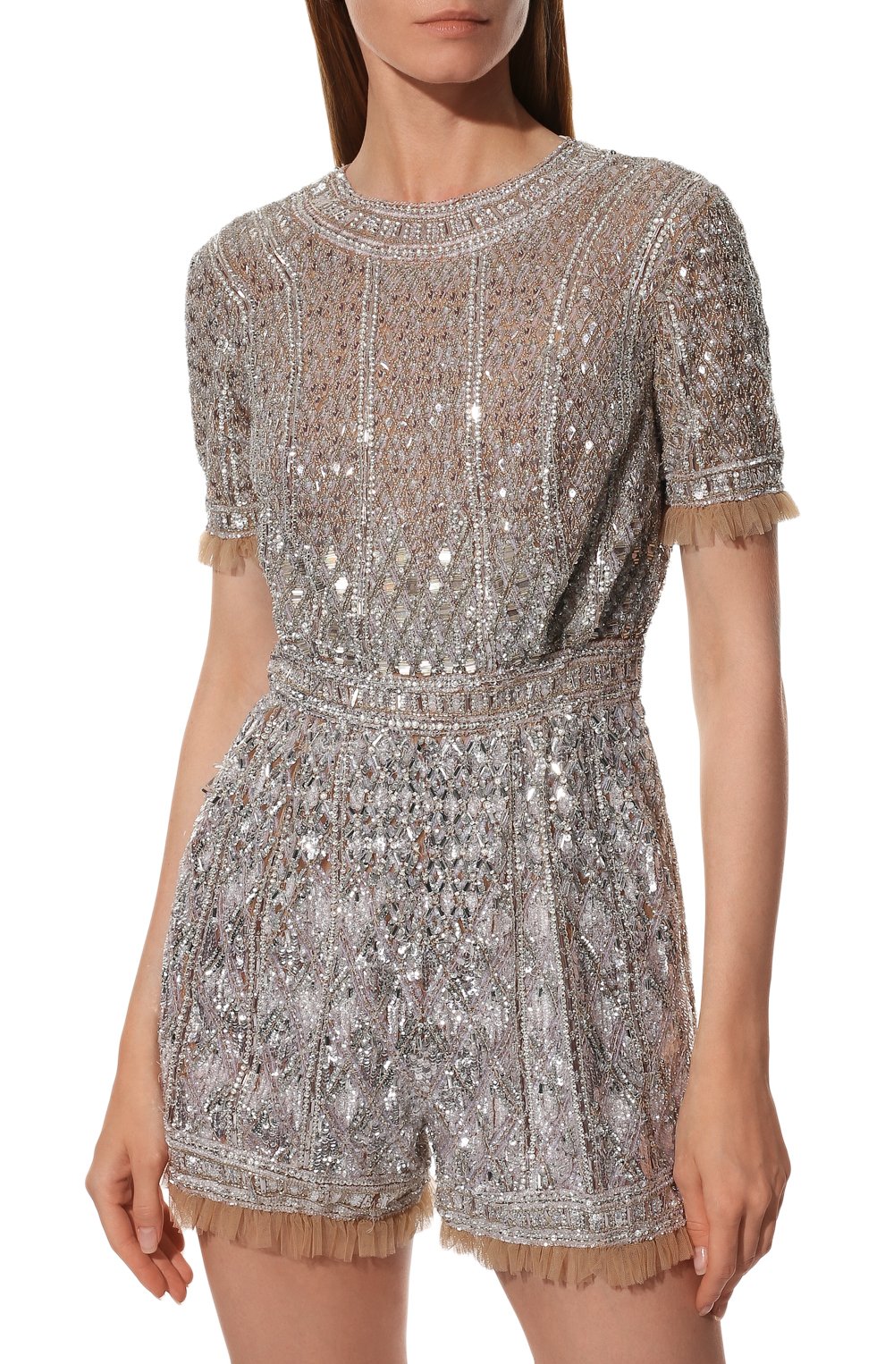 Комбинезон с отделкой пайетками и бисером ZUHAIR MURAD, арт. RD-SS17-035 JS, фото 3