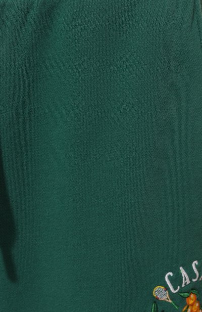 Хлопковые джоггеры CASABLANCA зеленого цвета по цене 51950 руб., арт. WPS24-JTR-038-01, фото 5 Хлопковые джоггеры CASABLANCA, арт. WPS24-JTR-038-01, фото 5