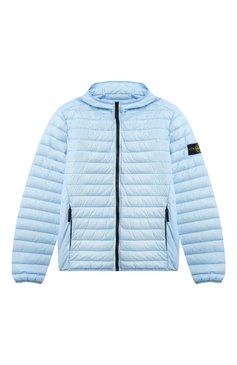 Детского утепленная куртка STONE ISLAND голубого цвета, арт. 801640624/14-16 | Фото 1 (Рукава: Длинные; Кросс-КТ: Утепленный, Демисезон; Материал внешний: Синтетический материал; Материал сплава: Проставлено; Материал подклада: Синтетический материал; Драгоценные камни: Проставлено; Ростовка одежда: 16 лет | 164 см)