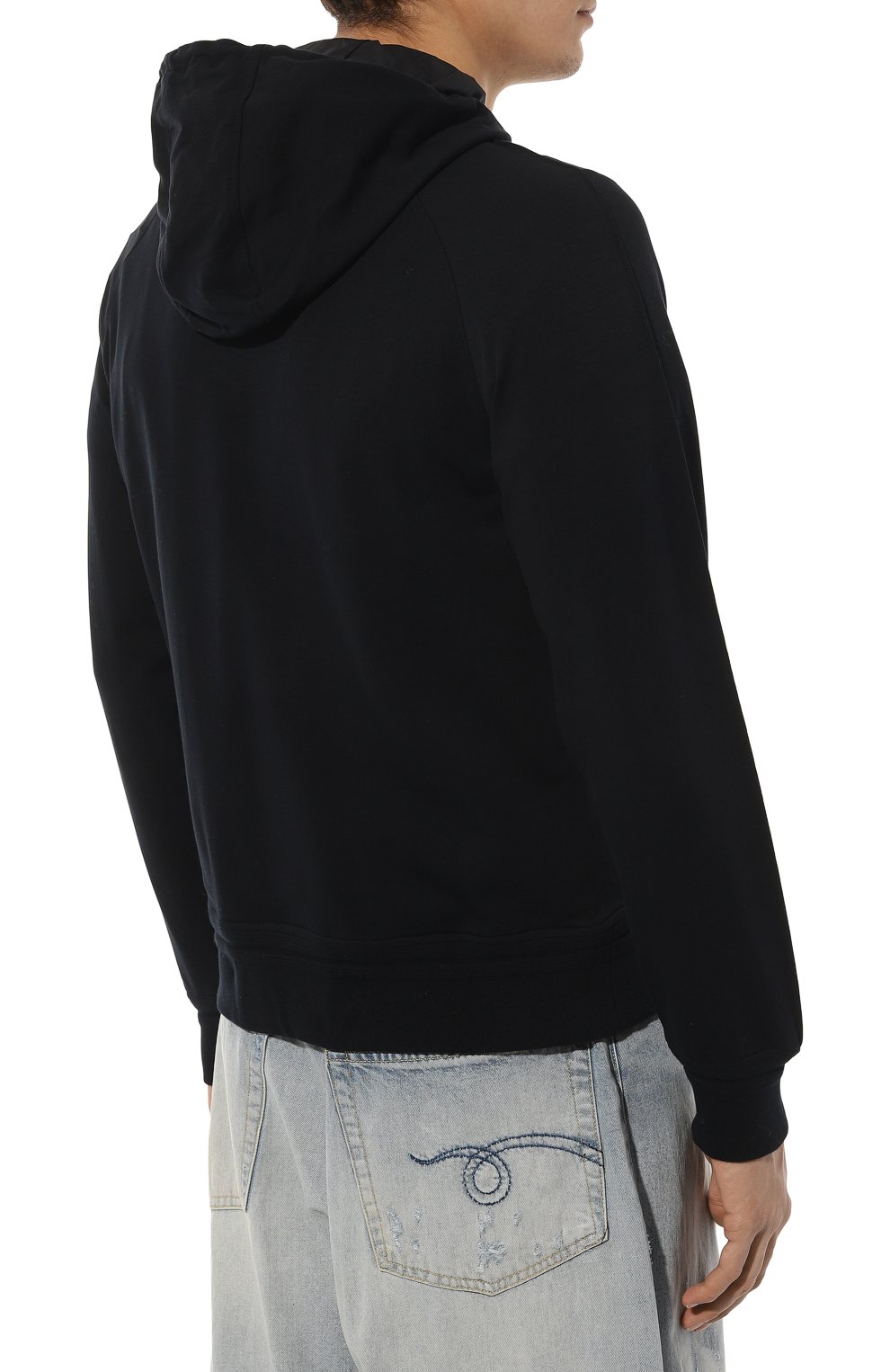 Хлопковая толстовка ZEGNA темно-синего цвета по цене 87950 руб., арт. UC553A6/C859, фото 4 Хлопковая толстовка ZEGNA, арт. UC553A6/C859, фото 4